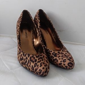 Fashion Bug Pumps Heels Leopard Sz 9W